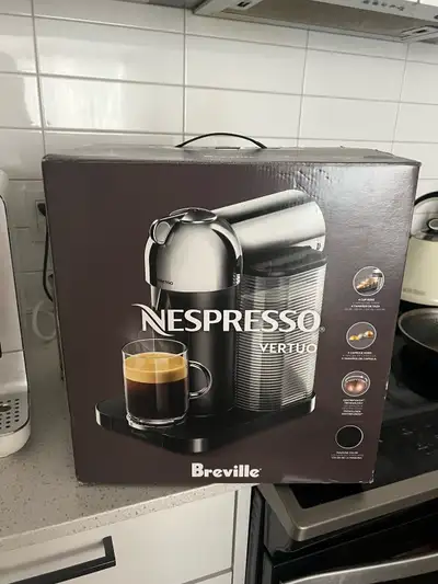Nespresso Breville Vertuo machine, View more