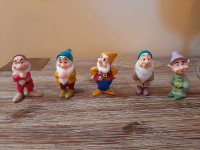 Mattel vintage dwarfs pvc figurines 