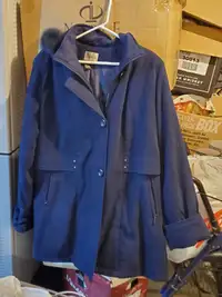 Womens navy blue winter jacket