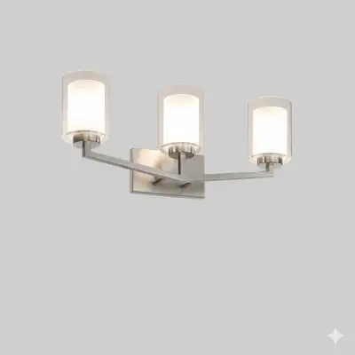 NEW - 3-Light Bathroom Vanity Light, View more