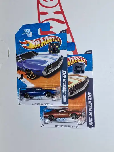 AMC Javelin AMX 2011 Hot Wheels Factory Sealed Set lot of 2, View more