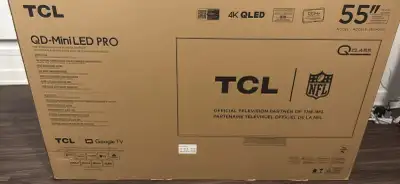 TCL 55” QM7 QD-Mini LED 4K 144Hz Google TV, View more