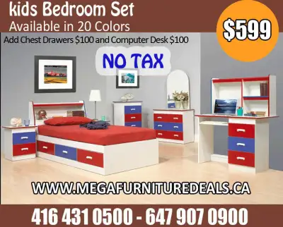 Kids Bedroom Set * ( No Tax ) *  Bunk Beds * Mega Sale * St $599