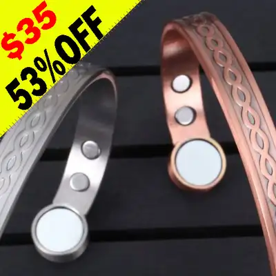 Pure Copper Bracelet Magnetic Cuff Adjustable Bracelet Magnet, View more