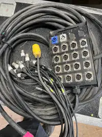 16 Channel mic and power 100’ Snake
