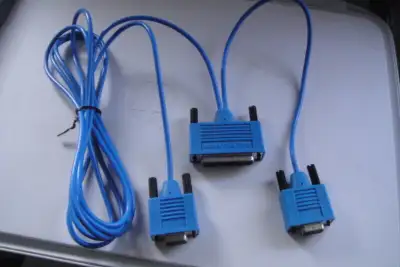 9 Pin Female to 25 Pin Female and 9 Pin Female 8FT Serial Cable, View more