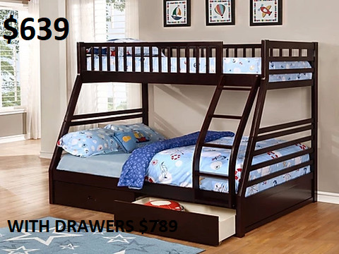MIKES GOT NEW SINGLE/DOUBLE BUNK BEDS MANY COLOURS ONLY $639 | Beds &  Mattresses | Barrie | Kijiji