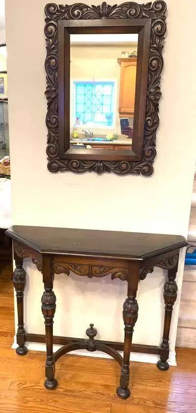 Antique Vintage Mirror/Table Set, View more