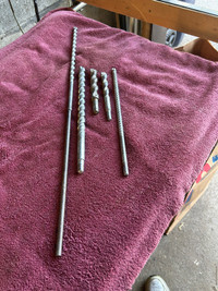 Set of carbide drills, various sizes