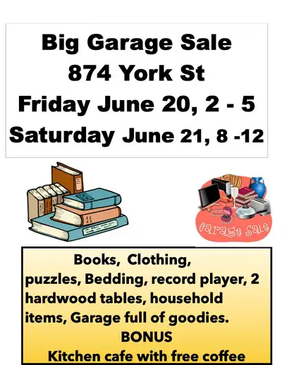 Garage Sale 874 York, View more