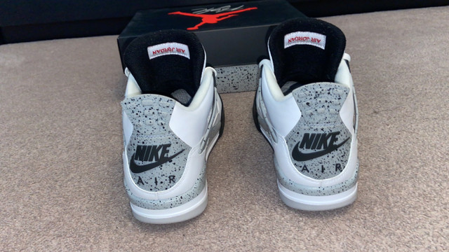 Air Jordan 4 white cement (2016) - authentic  in Men's Shoes in Mississauga / Peel Region - Image 3