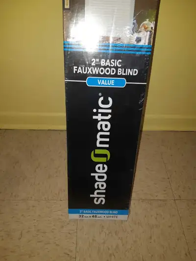 Shade-O-Matic Fauxwood Blind $30, View more