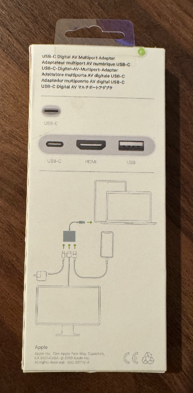 BNIB - Genuine Apple USB-C Multiport Adapter in Cables & Connectors in Hamilton - Image 3