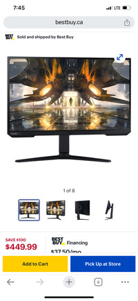 32” Samsung odyssey and G5 4K QHD gaming monitor