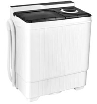 26lb Portable Semi-automatic WashingMachine w/Built-in Drainpump