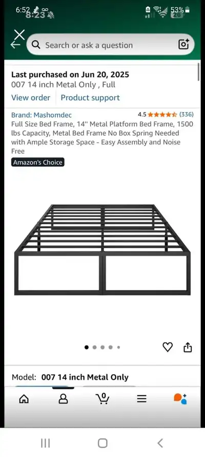 Moving sale Full size double size metal Bed Frame, View more