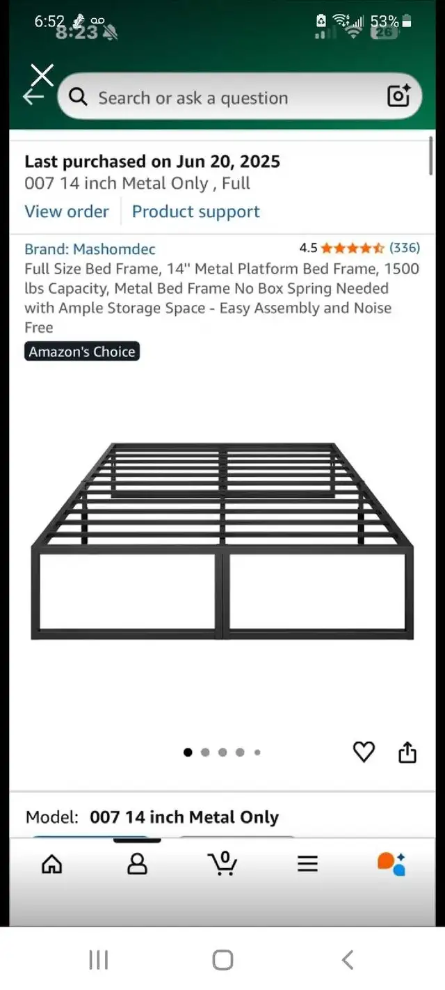 Moving sale Full size double size metal Bed Frame in Beds & Mattresses in City of Toronto - Image 2