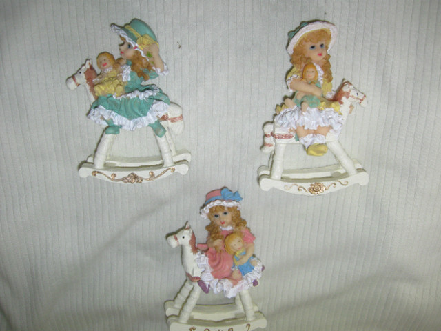 3 Little Girls on Rocking Horses $15. For all in Accessories in Thunder Bay