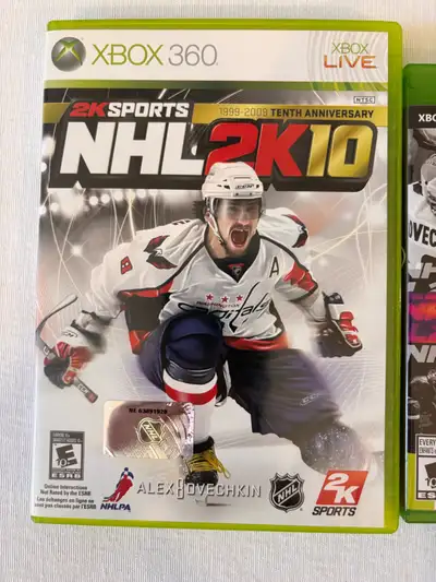 Xbox 360 NHL 2K10, with intec wired controller, Video game, physical copy $20
