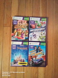 4 Xbox 360 Kinect games  package
