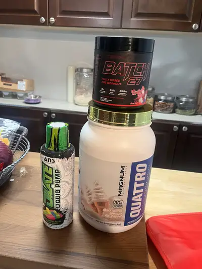I have a bundle of supplements for Sale -Magnum Quattro 2Lbs - soft serve vanilla -Batch 27 40 servi...