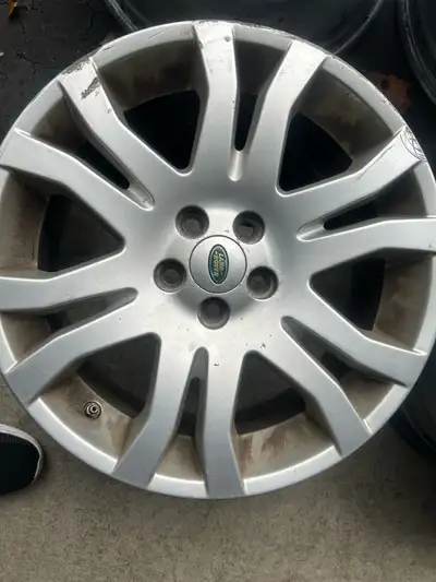 I'm selling a set of four Land Rover rims, each with a 5x120 bolt pattern and 19-inch diameter, perf...