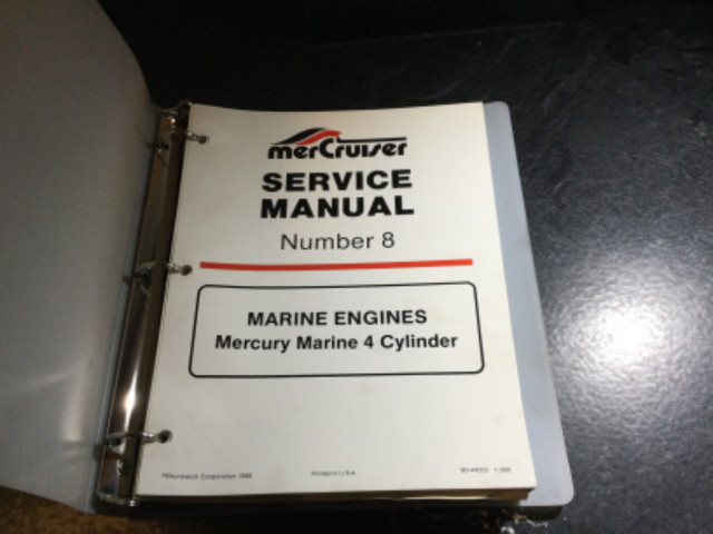 Mercruiser Mercury 4 Cyl Manual 3.7LX 165, 170, 180 190 Alpha 1 in Non-fiction in Parksville / Qualicum Beach