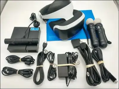 Sony Play station PS VR Full Set+2 Wands+Camera_$300, View more