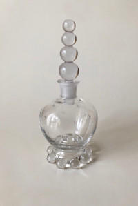 Vintage 40s Imperial Perfume Decanter with Dauber Candlewick
