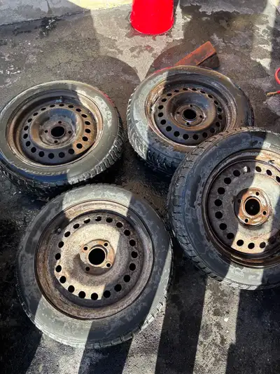 BFGOODRICH 205/55 R16 winter tires lots of tread good condition on steel rims.