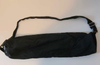 Black cotton yoga mat bag 