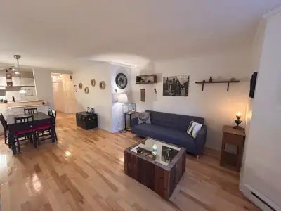 Grand 4 1/2 avec jardin et stationnement dans le village