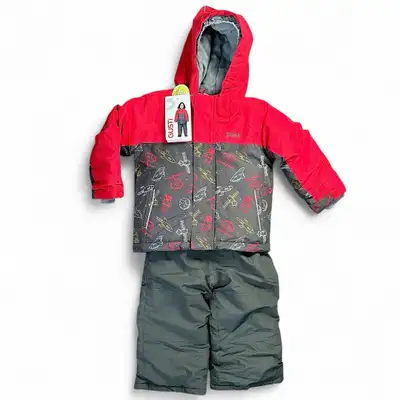 [new] (24m) Snowsuit [Gusti] boys 2pc, red & gray, View more