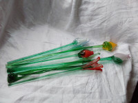 Glass flower bouquet handmade long stem roses