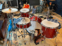 Sonor Player Series Red Sparkle Complete Drum Kit