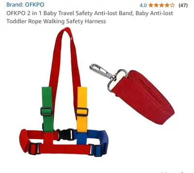  2 in 1 Baby Travel Safety Anti-lost Band,, View more