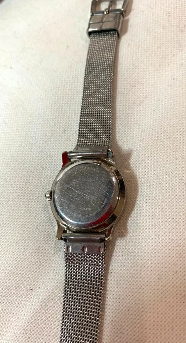 Vintage woman quartz Fossil with date/weekday - stainless steel62863737120641121
