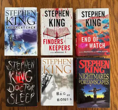 Stephen King first edition hardcovers. $10 each