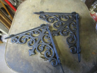 DECORATIVE CAST IRON METAL WALL BRACKET SETS $30 EA. COTTAGE