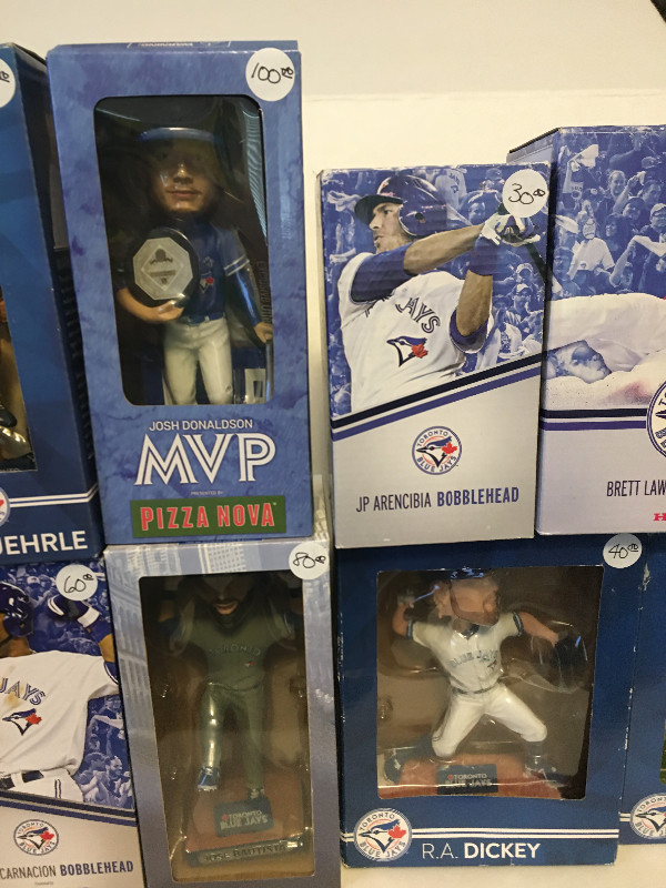 10 Blue Jays game day bobble heads, limited/collectible in box in Arts & Collectibles in Hamilton - Image 3