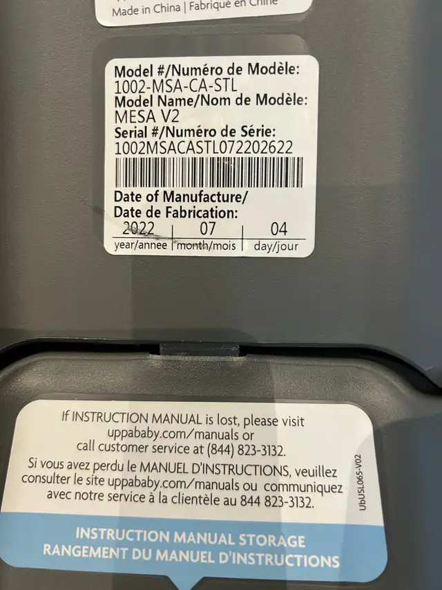 uppa baby car seat in Strollers, Carriers & Car Seats in Mississauga / Peel Region - Image 2