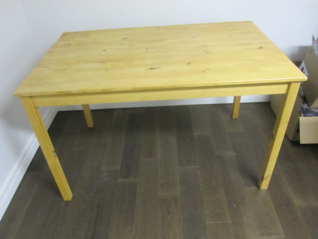 Ikea  all wood table/desk in Desks in London