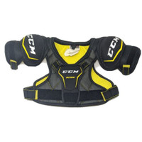 CCM Tacks Custom Pro Senior Hockey Shoulder Guards, White