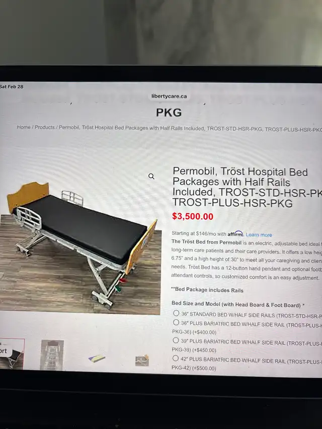 Trost full electric hospital bed in Health & Special Needs in Charlottetown - Image 4