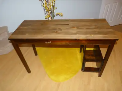 Gorgeous Refinished Solid Pine Contemporary Computer Desk, View more