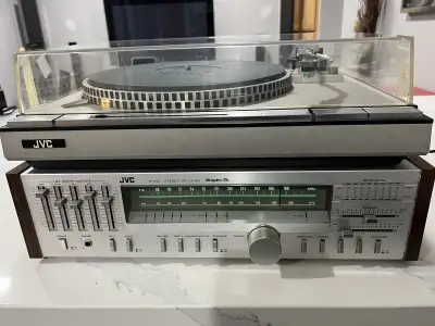 Vintage JVC receiver R-S33 and turntable L-A55 set, View more