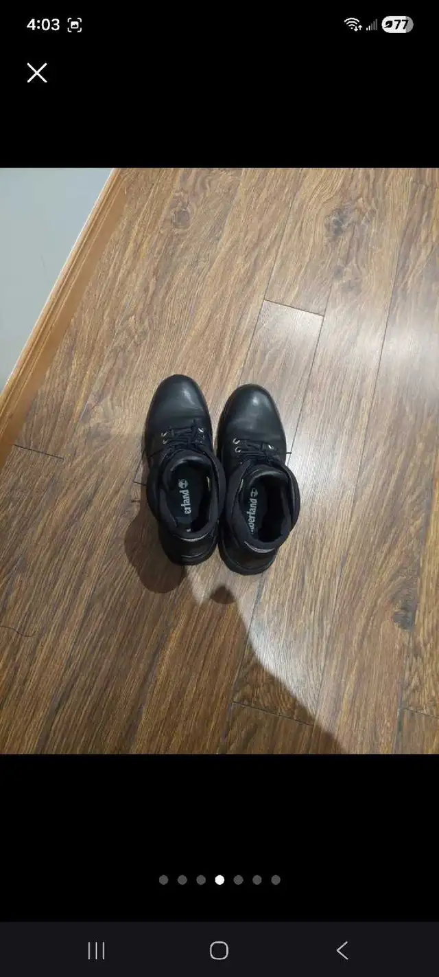 Timberland Men's Black Boots in Men's Shoes in Oakville / Halton Region - Image 4