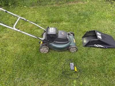 Yardworks 18" 2-in-1 Cordless Self-Propelled Lawn Mower – 24V, View more