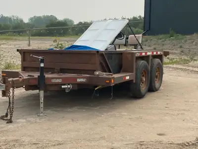 16ft tandem axle dump trailer for sale. Axles are rated 7500lb. Text or call for more details.