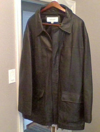 black leather coat like new 3x
